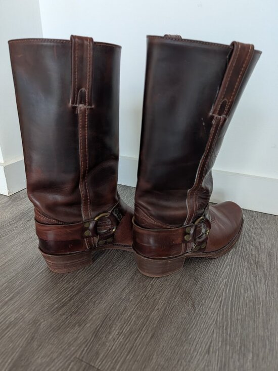 Frye Harness 2225 Oxblood Boots Mens Size 10D